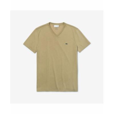 Lacoste Mens V-Neck T Shirt Brown XXL - 7