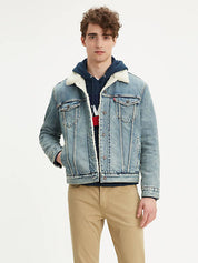 Levi's Mens Regular fit Denim Trucker Jacket Coat 3XLT Blue Solid