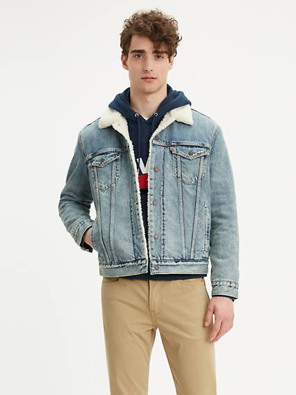 Levi's Mens Regular fit Denim Trucker Jacket Coat 3XLT Blue Solid