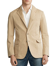 Polo Ralph Lauren Men's Stretch Chino Sport Coat Monument Tan Small