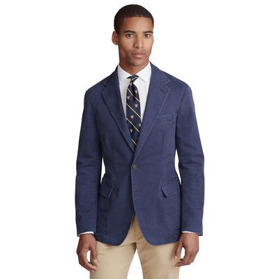 Polo Ralph Lauren Men's Stretch Chino Sport Coat Nautical Ink Blue Large