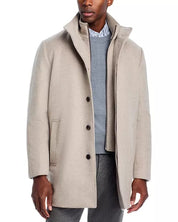Cardinal of Canada Mont Royal Wool & Cashmere Regular Fit Car Coat XL Light Tan