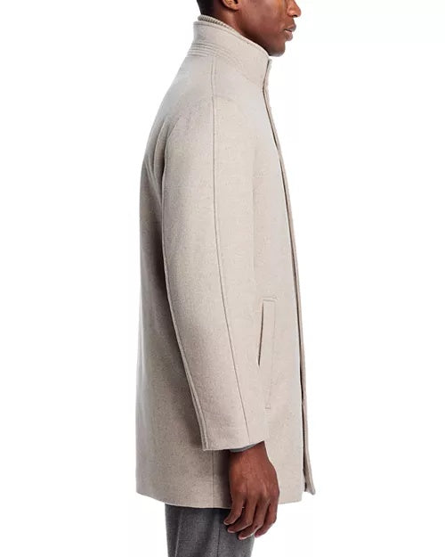 Cardinal of Canada Mont Royal Wool & Cashmere Regular Fit Car Coat XL Light Tan