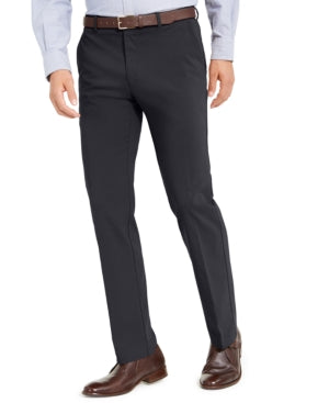 Tommy Hilfiger Mens Modern fit Dress Pants 36 / 30 Dark Grey Solid Stretch