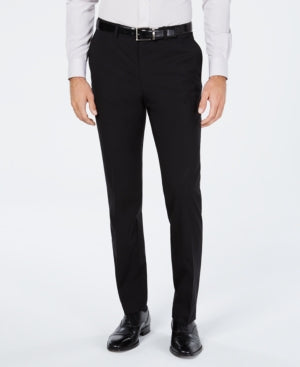 Cole Haan Mens Grand Wearable Technology Slim Fit Suit Dress Pants Balck 30 x 30