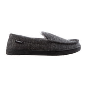 Isotoner Men's Preston Knit Moccasin Slippers Dark Charcoal Size XL 11-12