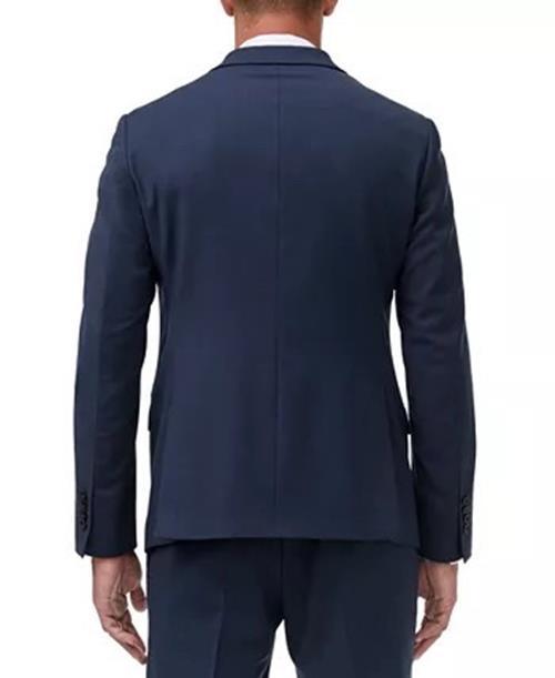 AX ARMANI EXCHANGE Men's Slim-Fit Birdseye Suit Jacket 44R Navy Blue