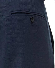 AX Armani Exchange Mens Slim Fit Birdseye Suit Dress Pants Navy 30 x 32