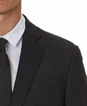 AX Armani Exchange Mens Slim Fit Solid Sport Coat Blazer Dark Charcoal Grey 44R