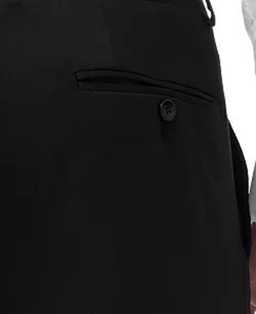 A|x Armani Exchange Mens Slim fit Dress Pants 30 / 32 Black Solid