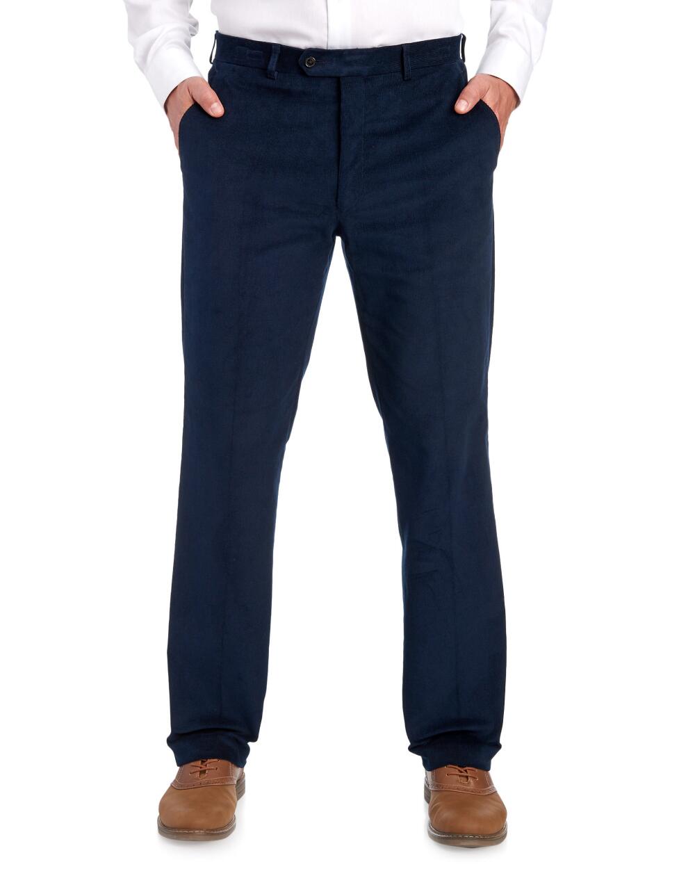 Lauren Ralph Lauren Classic Fit Stretch Corduroy Pants Dark Blue 40 x 32