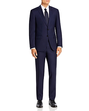 Hugo Boss Mens Slim Fit Textured Dress Pants Size 36 x 34 Navy Blue PANT ONLY