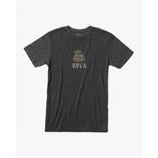 RVCA Mens Coil T Shirt XXl 2XL Snake Print Charcoal Grey