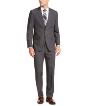 Nautica Mens Modern-Fit Bi-Stretch Suit 36S / 30 x 32 Dark Grey