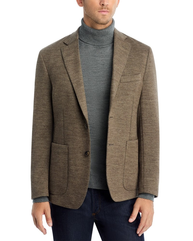 The Men's Store At Bloomingdale's Mens Jersey Knit Sport Coat Blazer 42 S Brown