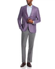 Peter Millar Millar Flynn Windowpane Classic Fit Sport Coat 40R Purple