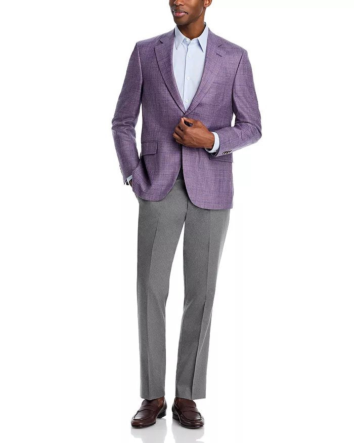 Peter Millar Millar Flynn Windowpane Classic Fit Sport Coat 40R Purple