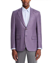 Peter Millar Millar Flynn Windowpane Classic Fit Sport Coat 40R Purple