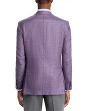 Peter Millar Millar Flynn Windowpane Classic Fit Sport Coat 40R Purple