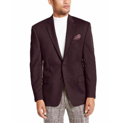 Lauren Ralph Lauren Mens Burgundy Suit Jacket 44R