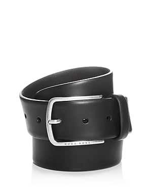 Boss Hugo Boss Men's Sander Leather Belt Size 32 Black