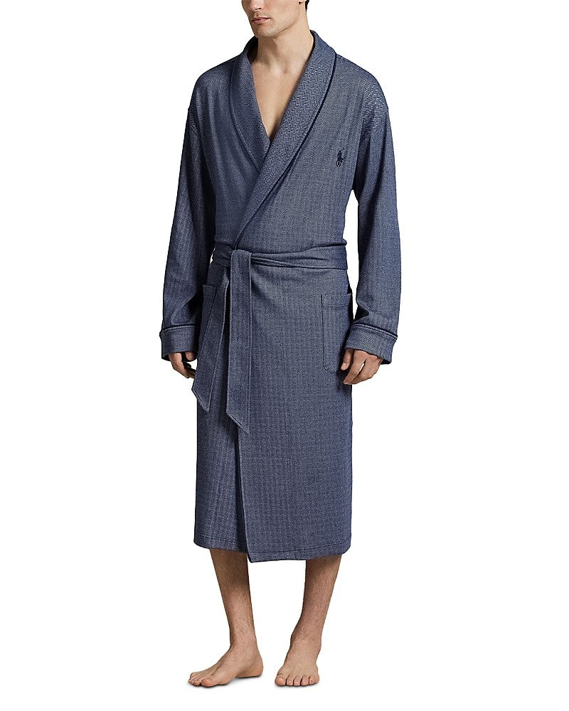 Polo Ralph Lauren Mens Robe Cruise Navy Herringbone Large / XL