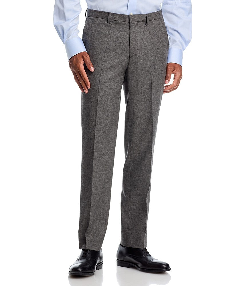 Hugo Boss Mens Extra-Slim fit Dress Pants 32 / 32 Charcoal Grey Solid Stretch