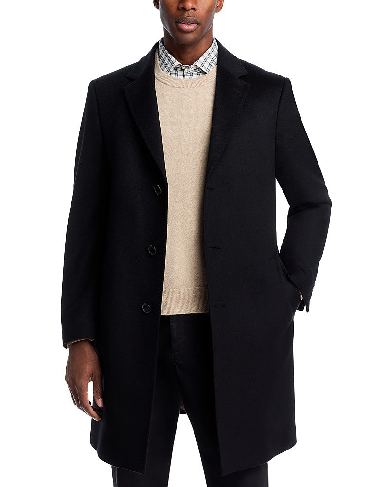 Cardinal of Canada St. Pierre PURE Cashmere Topcoat Overcoat 42 R Black