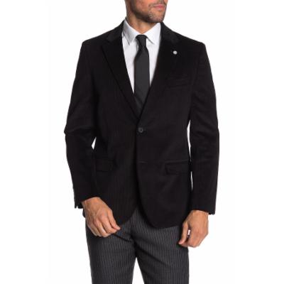 Nautica Mens Modern fit Sport Coat Blazer 38 S Black Solid Stretch