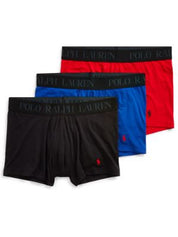 Polo Ralph Lauren Mens  fit Trunks Underwear Small Multicolor Solid Pack of 3