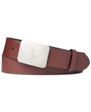Polo Ralph Lauren Mens Leather Belt Dark Brown 42