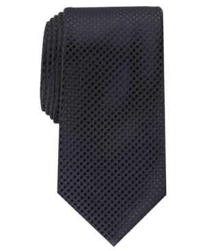 Perry Ellis Mens Victory Solid Neck Tie Black
