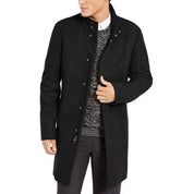 Calvin Klein Mens Slim fit Overcoat Coat 38 R Black Solid
