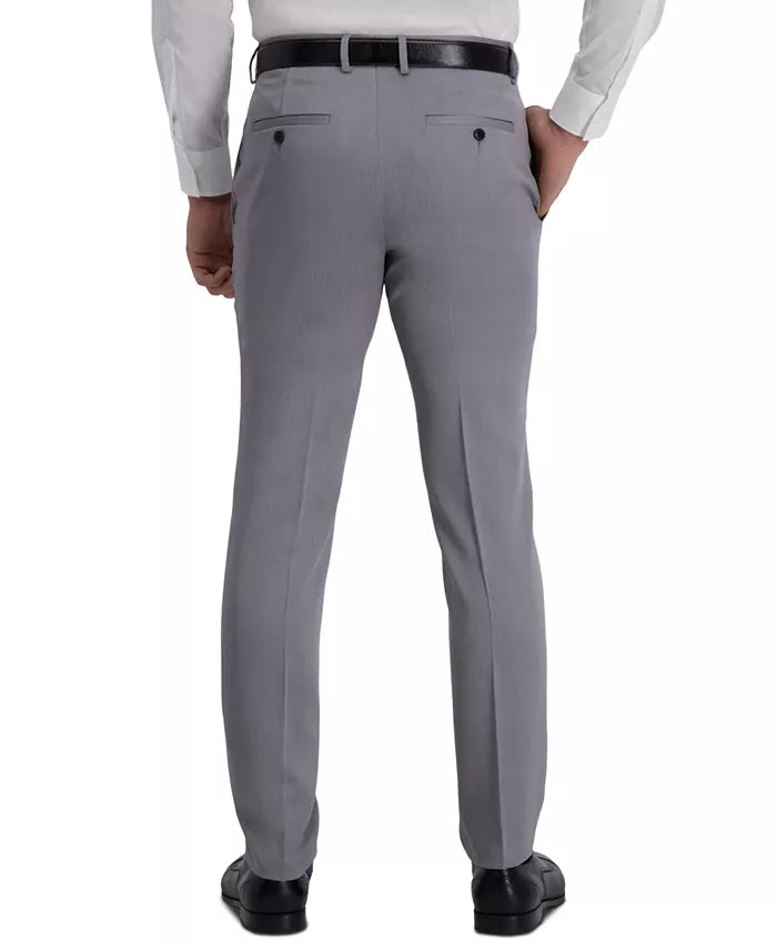 Kenneth Cole Mens Slim fit Dress Pants 32 / 29 Heather Gray Solid