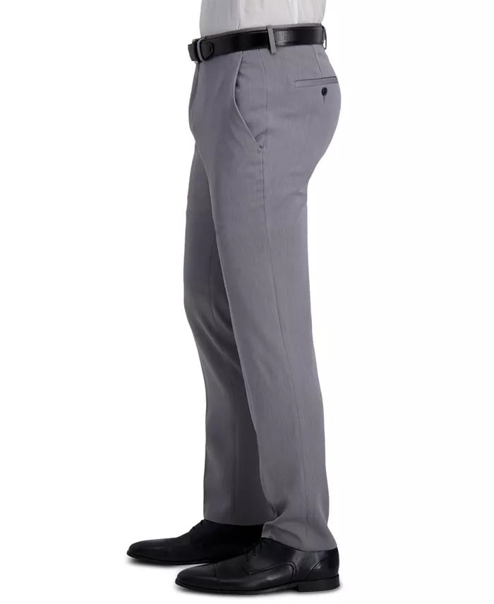 Kenneth Cole Mens Slim fit Dress Pants 32 / 29 Heather Gray Solid