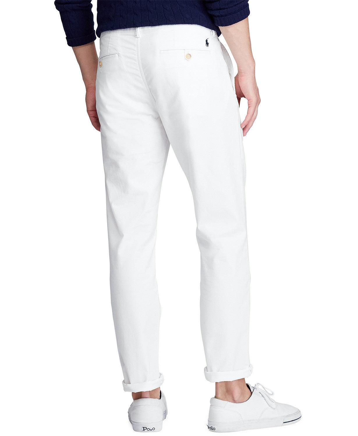 Polo Ralph Lauren Men's White Stretch Chino Pants 40 x 30