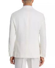 Vince Mens Linen Slim fit Suit Jacket Blazer 40 S White