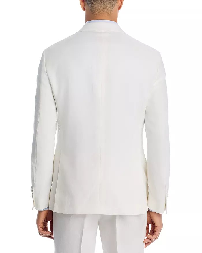 Vince Mens Linen Slim fit Suit Jacket Blazer 40 S White