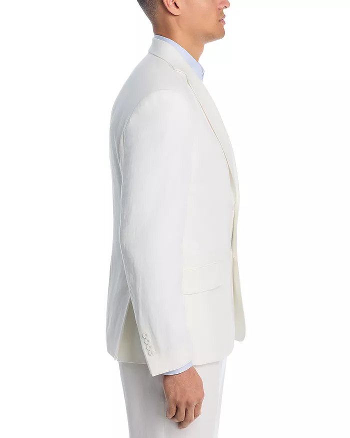Vince Mens Linen Slim fit Suit Jacket Blazer 40 S White