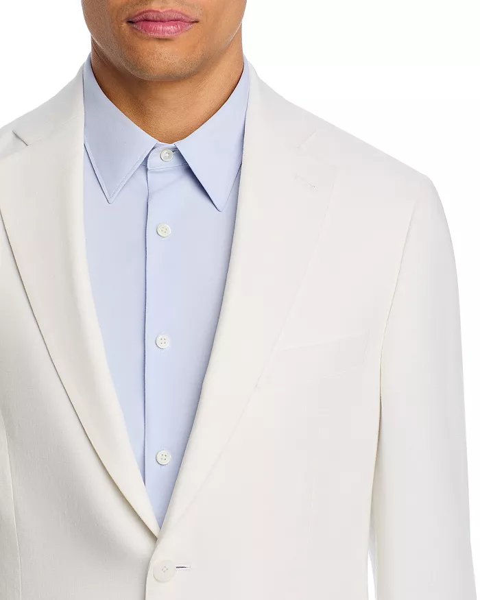 Vince Mens Linen Slim fit Suit Jacket Blazer 40 S White