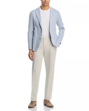 Vince Linen & Cotton Twill Drawstring Dress Pants 32 Elasticated Waistband Tan