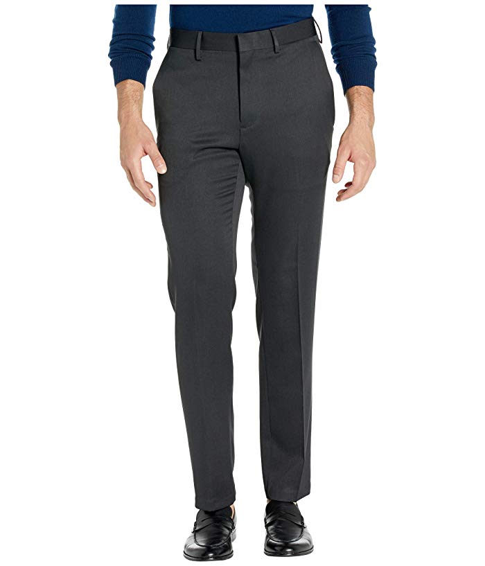 Reaction Kenneth Cole Mens Slim fit Dress Pants 38 / 29 Black Stretch