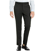 Kenneth Cole Mens Slim fit Dress Pants 38 / 30 Black Solid Stretch
