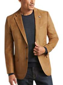 Nautica Camel Chamois Faux Suede Sport Coat, Men's 36R