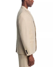 Theory Mens Slim fit Chambers Wool Linen Suit Jacket Blazer 38 S Tan Beige Solid