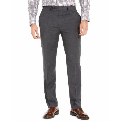 Lauren Ralph Lauren Men's Wool-Blend Classic-Fit Charcoal Pants 36 x 29