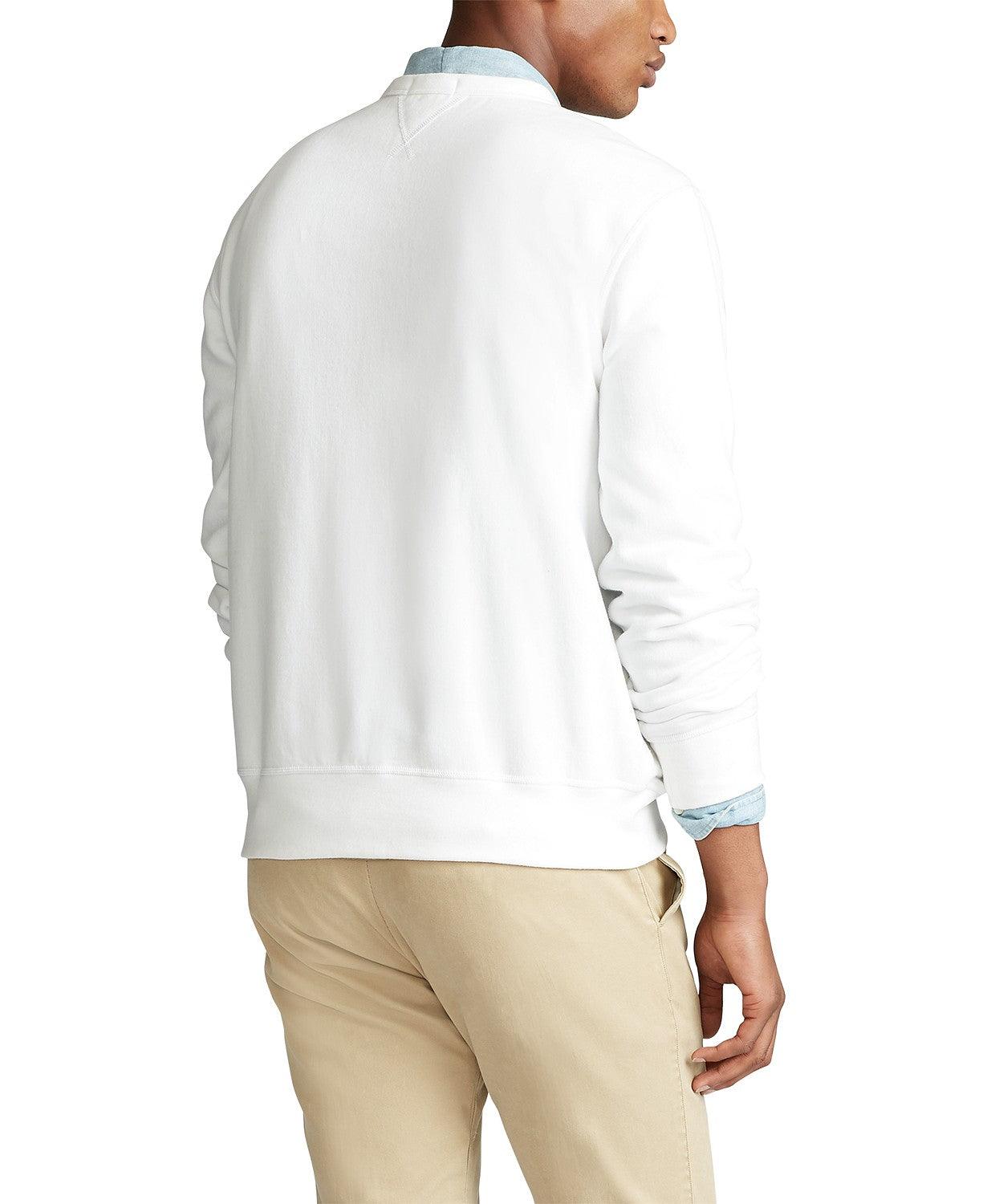 Ralph Lauren Polo Men's Fleece Crewneck Sweatshirt XL White