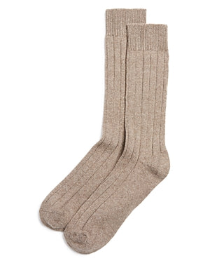 The Men's Store at Bloomingdales Mens Ribbed Cashmere Socks Taupe