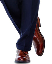 Haggar Mens Classic fit Dress Pants 36 / 32 Navy Blue Solid Stretch