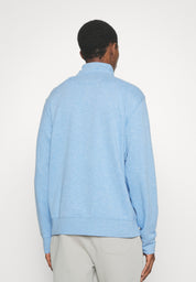 Ralph Lauren Polo Luxury Jersey Quarter-Zip Sweater XXL Soft Royal Heather Blue